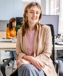 Vrouw aan het werk